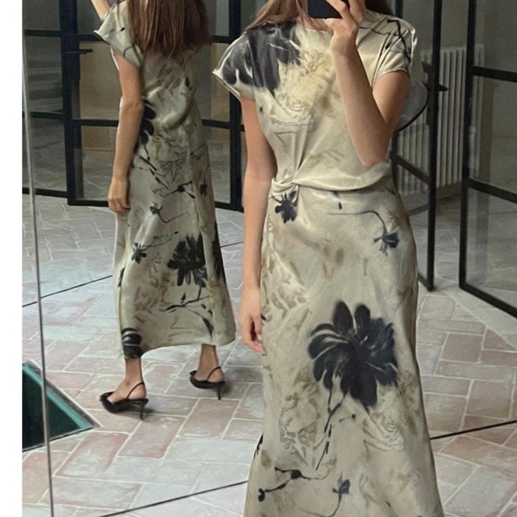 Zara Dresses & Skirts - Zara Satin Effect Dress